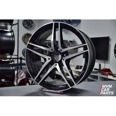 Juego de 4 Llantas 19 para Mercedes Kaiser Black Polish MB74