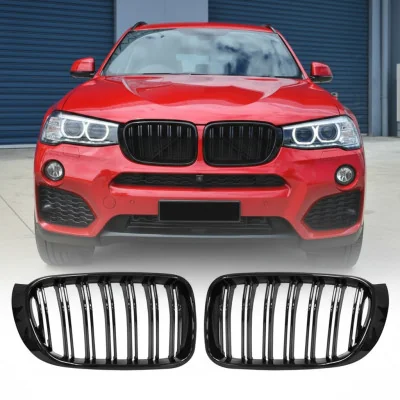 Parrilla Rejilla frontal BMW X3 F25 LCI Negro Brillo