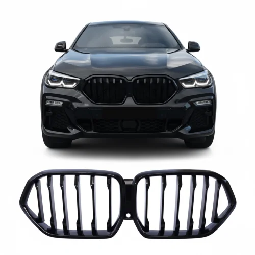 Parrilla Rejilla frontal BMW X6 G06 2018-2023 Negro Brillo