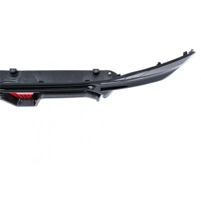 Difusor trasero look Carbono para BMW Serie 5 G30 G31 Look M5 CS con luz de Freno F1