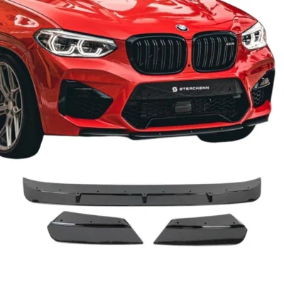 Spoiler Delantero BMW G02 X4M Look Performance Negro Brillo