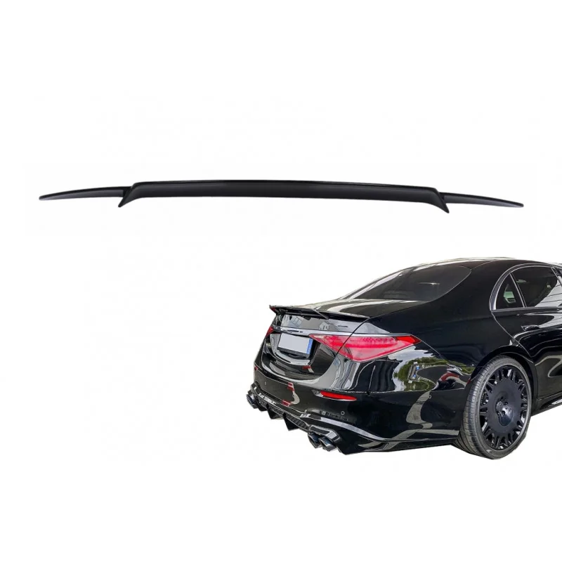 Aleron Spoiler trasero Mercedes Clase S W223 Negro Brillo look Brabus