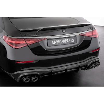 Aleron Spoiler trasero Mercedes Clase S W223 Negro Brillo look Brabus