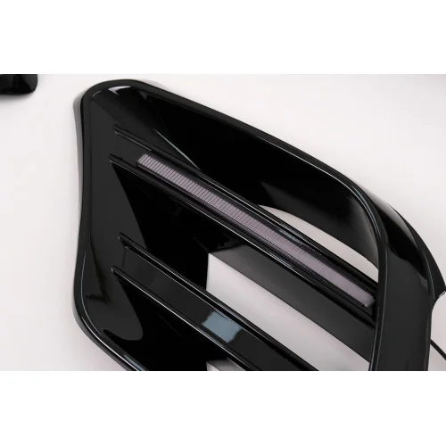 Kit Aerodinámico Mercedes Clase S W223 AMG Sport Line Difusor + Spoilers Negro Piano