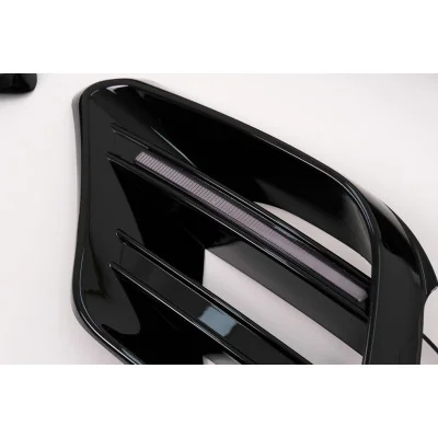 Kit Aerodinámico Mercedes Clase S W223 AMG Sport Line Difusor + Spoilers Negro Piano