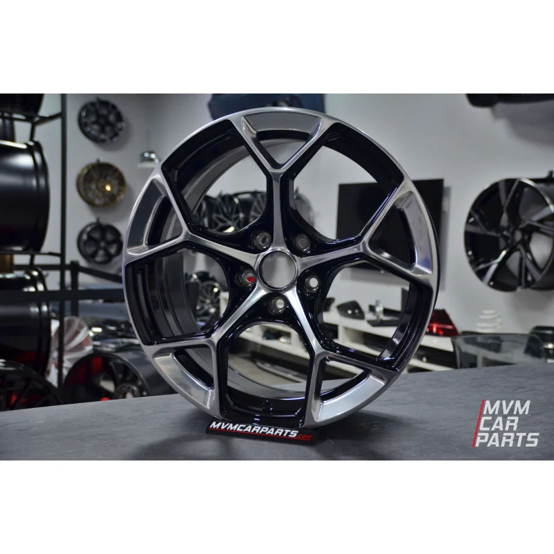 Juego de 4 Llantas 18 Anversa Black Milling Polish AU102