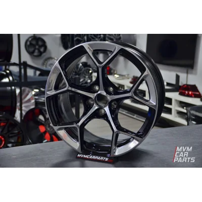 Juego de 4 Llantas 18 Anversa Black Milling Polish AU102