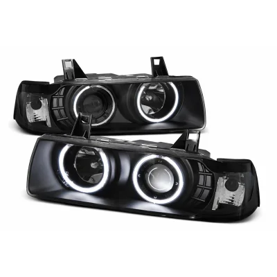 Faros delanteros para BMW Serie 3 E36 Coupe Cabrio Black