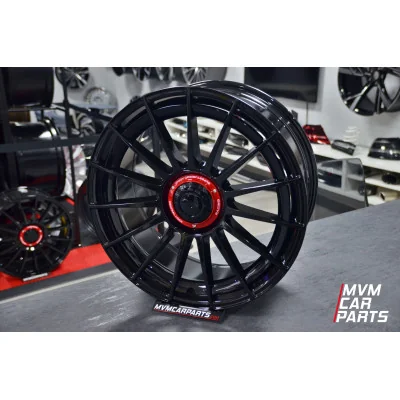 Juego de 4 Llantas 19 Aero Black Red Cap VW067 Look OZ Superturismo