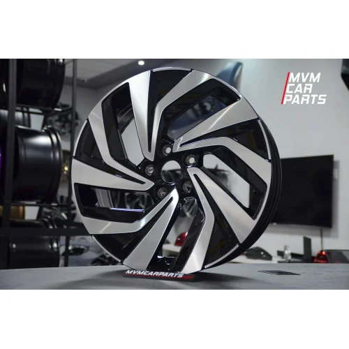 Juego de 4 Llantas 18 Tour Black Polish VW065 Volkswagen Touran Golf Tiguan