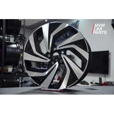 Juego de 4 Llantas 18 Tour Black Polish VW065 Volkswagen Touran Golf Tiguan