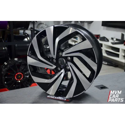 Juego de 4 Llantas 18 Tour Black Polish VW065 Volkswagen Touran Golf Tiguan