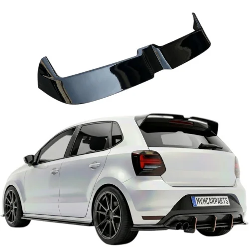 Aleron spoiler trasero Volkswagen Polo VI GTI 6R 6C 2009-2013 Negro Brillo