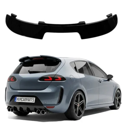 Aleron spoiler trasero Seat Leon 1P 2005-2009 Negro Brillo look FR