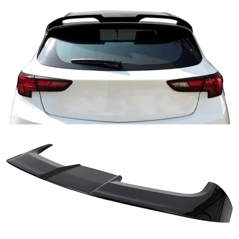 Aleron spoiler trasero para Opel Astra K 2016-2020 Negro Brillo