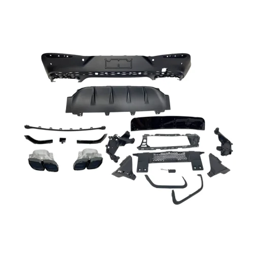 Difusor Trasero Mercedes GLC Coupe C254 +2023 look AMG GLC63 Black