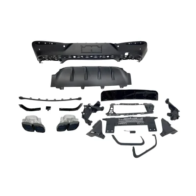 Difusor Trasero Mercedes GLC Coupe C254 +2023 look AMG GLC63 Black