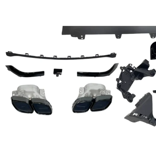 Difusor Trasero Mercedes GLC Coupe C254 +2023 look AMG GLC63 Black