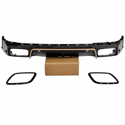 Difusor Trasero Negro Brillo Look Turbo para Porsche Panamera 976 2024+