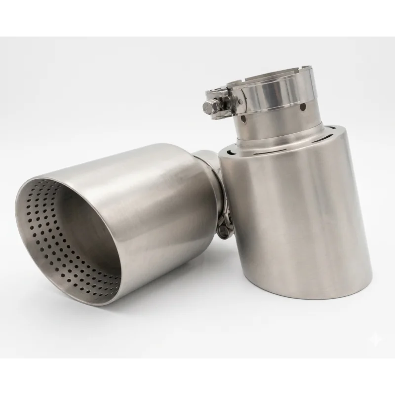 Salida de escapes en acero inoxidable acabado mate