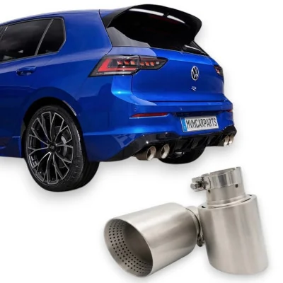 Pack 2 Salidas de Escape Acero Inoxidable Mate