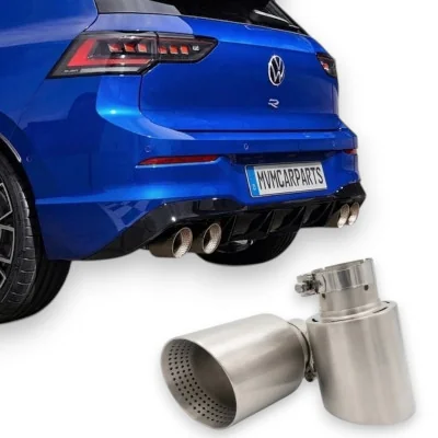 Pack 2 Salidas de Escape Acero Inoxidable Mate