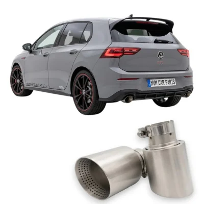 Pack 2 Salidas de Escape Acero Inoxidable Mate