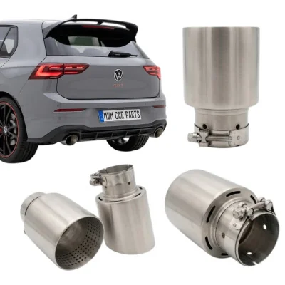 Pack 2 Salidas de Escape Acero Inoxidable Mate