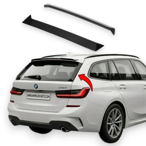 Aletines laterales de luna trasera BMW Serie 3 G21 Touring Negro Brillo