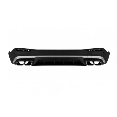 Difusor trasero para Mercedes GLC SUV X254 look GLC63 AMG Salidas Cromadas