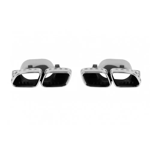 Difusor trasero para Mercedes GLC SUV X254 look GLC63 AMG Salidas Cromadas