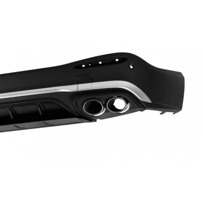 Difusor trasero para Mercedes GLC SUV X254 look GLC43 AMG Salidas Cromadas