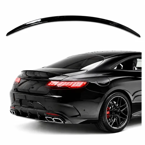Aleron spoiler trasero para Mercedes Clase S Coupe C217 Negro Brillo