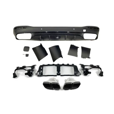 Difusor trasero Mercedes GLE W167 look GLE 63 AMG Black Edition