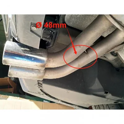Silencioso escape trasero BMW Serie 3 F30 F31 4 Salidas