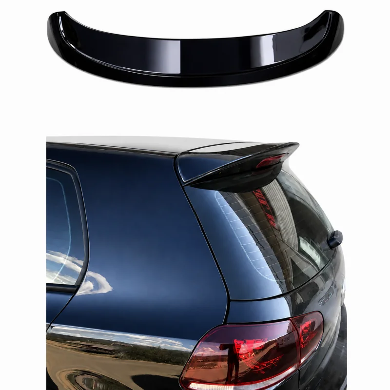 Aleron spoiler trasero Volkswagen Golf 6 VI tipo GTI Negro Brillo