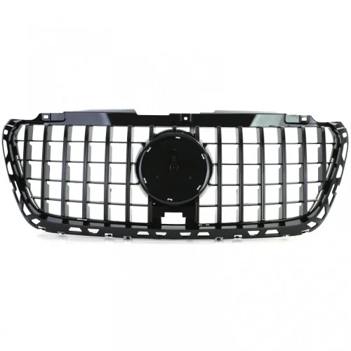 Parrilla frontal para Mercedes Sprinter W907 2018-2022 tipo Panamericana Negra