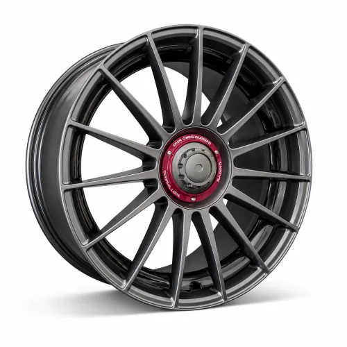 Juego de 4 Llantas 19 Aero Satin Gunmetal Red Cap VW070