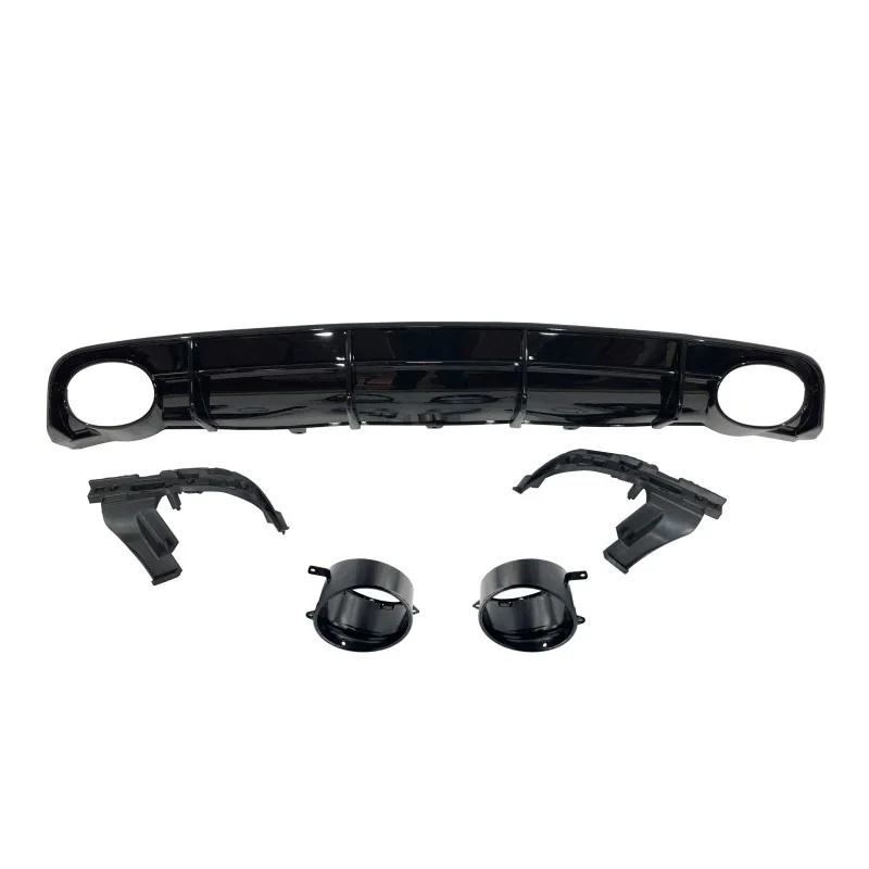 Difusor trasero Audi A6 C7 look RS6 Black con paragolpes Sline