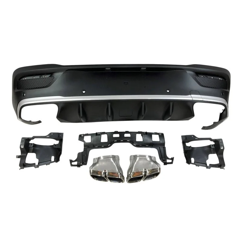 Difusor Trasero Mercedes C167 GLE 2020 look GLE 63 AMG