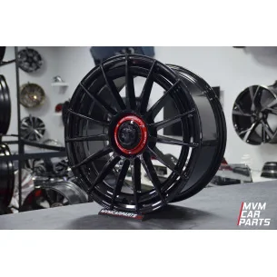 Juego de 4 Llantas 17 Aero Black Red Cap VW067