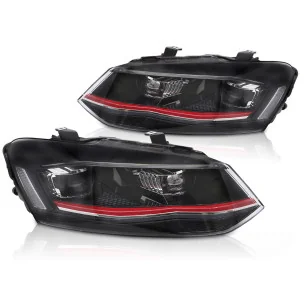 Faros delanteros Full Led Volkswagen Polo Look GTI 6R 2009-2017 Red Edition