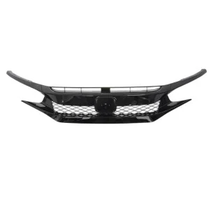 Rejilla frontal Honda CIVIC X 2016-2021 Negro Brillo