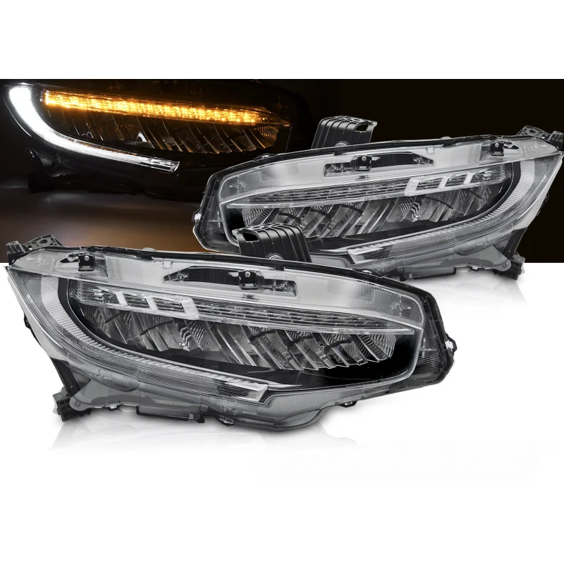 Faros FULL LED HONDA CIVIC X 16-21 Ahumado
