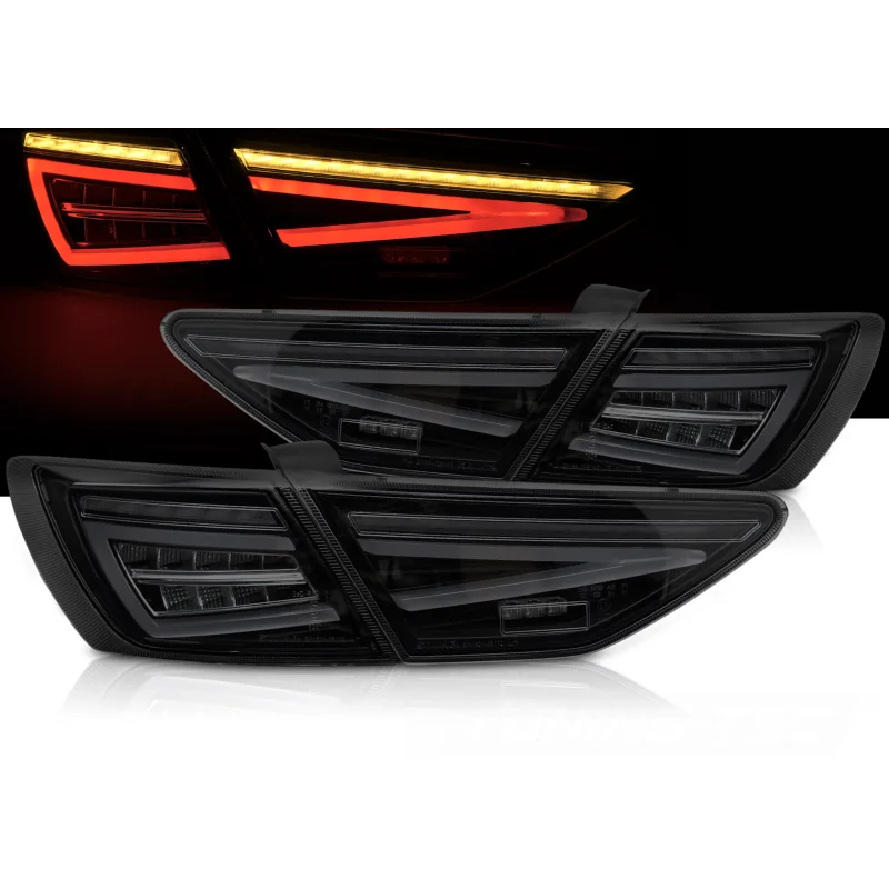 Pilotos Full LED Dinámicos Transparente Ahumado Seat Leon MK3 5F 2012-2020 OEM LED