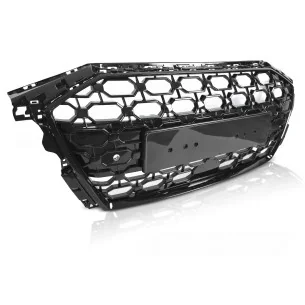 Parrilla rejilla frontal para Audi A3 8Y 2019-2024 Look RS3 Negro Brillo