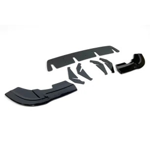 Añadido de difusor trasero para Mercedes Clase A W176 AMG 2016-2018 Negro Brillo