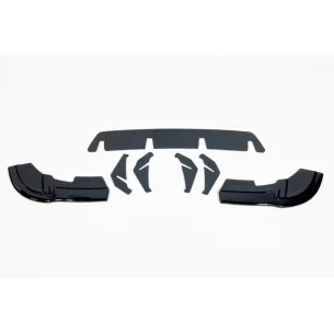Añadido de difusor trasero para Mercedes Clase A W176 AMG 2016-2018 Negro Brillo