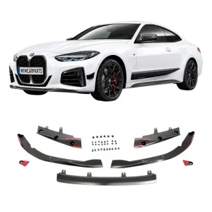 Añadido Delantero Performance Negro Mate BMW Serie 4 G22 G23 2020-2024