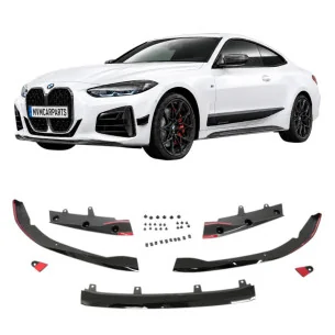 Añadido Delantero Performance Negro Brillo BMW Serie 4 G22 G23 G26 2020-2024